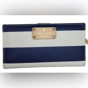 KATE SPADE Blue and White Wallet